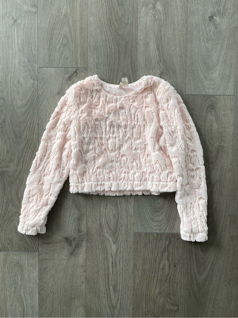 Soft fuzzy sweater with sequins